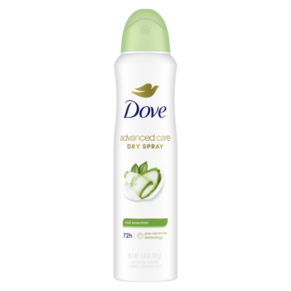Dove Deodorant 3.8oz Dry Spray Cool Essentials Antiperspirant