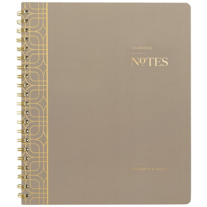 Cambridge WorkStyle Notebook, 8.5" x 11" - Timeless Taupe