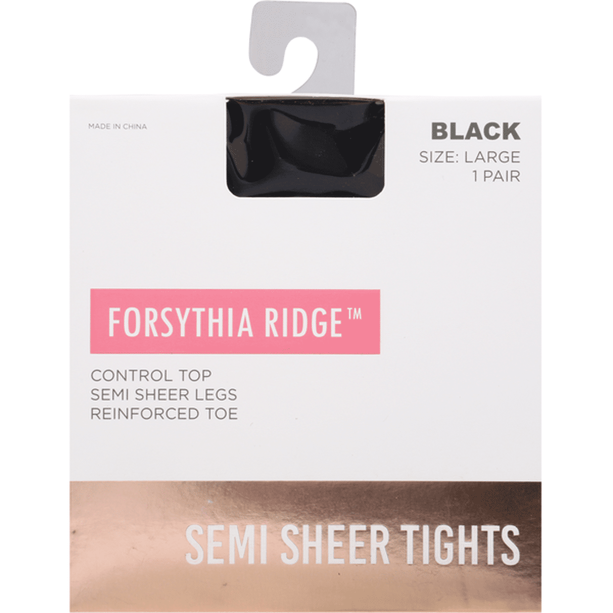 Forsythia Ridge Semi Sheer Tights Large 1Pk