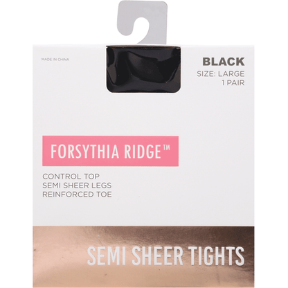 Forsythia Ridge Semi Sheer Tights Large 1Pk