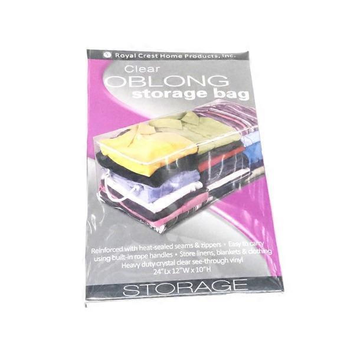 Royal Crest Clear Oblong Storage Bag