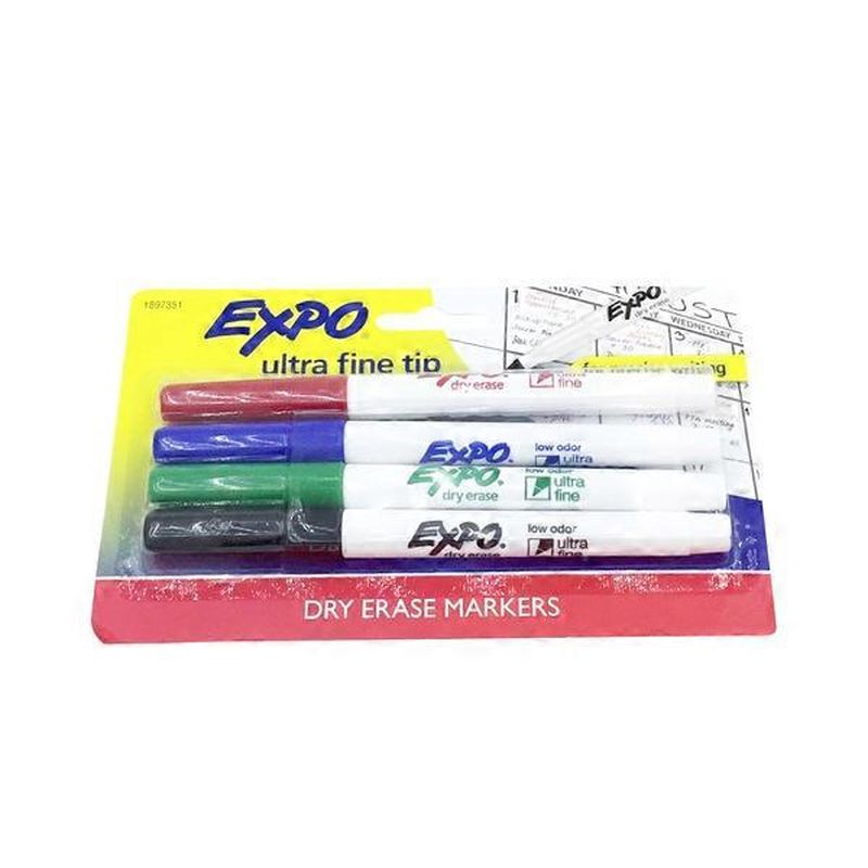 Expo Fine Tip Dry Erase Markers 4 Ct