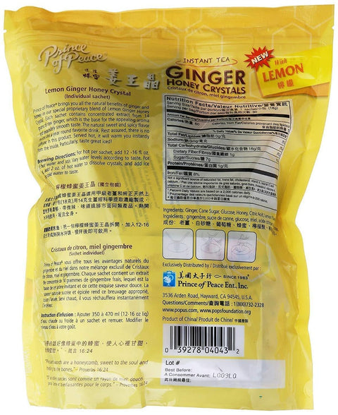 PRINCE OF PEACE GINGER HNY,CRYSTALS,LMN