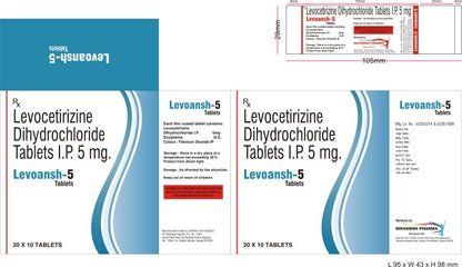 LEVOCETIRIZINE DIHCL 5 MG TAB 80