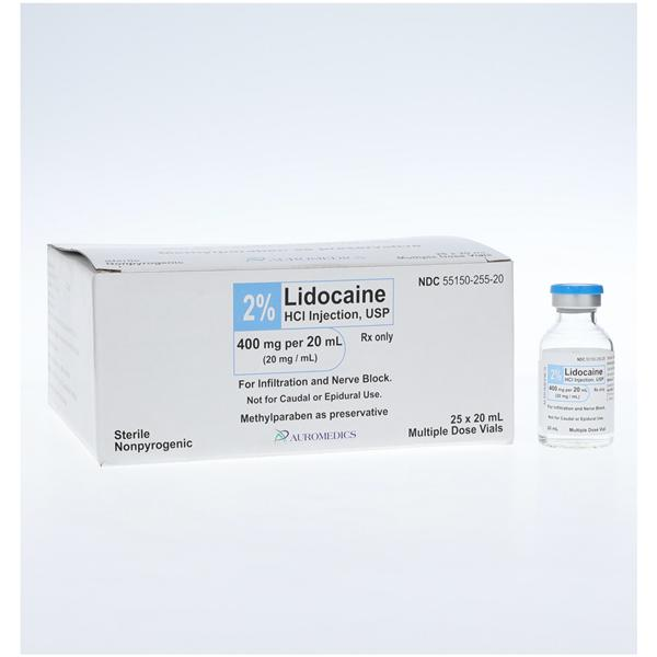 LIDOCAINE HCL AM 2% 25X2ML MPF PF
