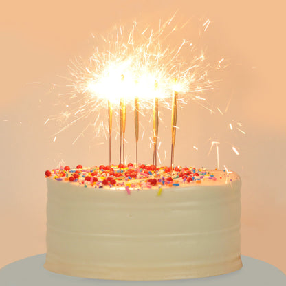 Unique Silver Sparkler Birthday Candles - Number 1