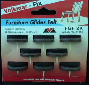 8pc Felt Furniture Glides