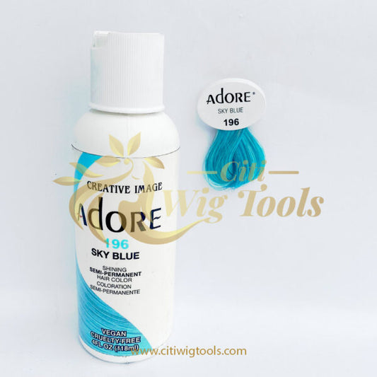 Adore Semi-Permanent Haircolor #196 Sky Blue 4oz