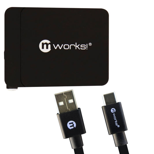 CHARGEWORX MICRO CBL BLK/WHT 3FT