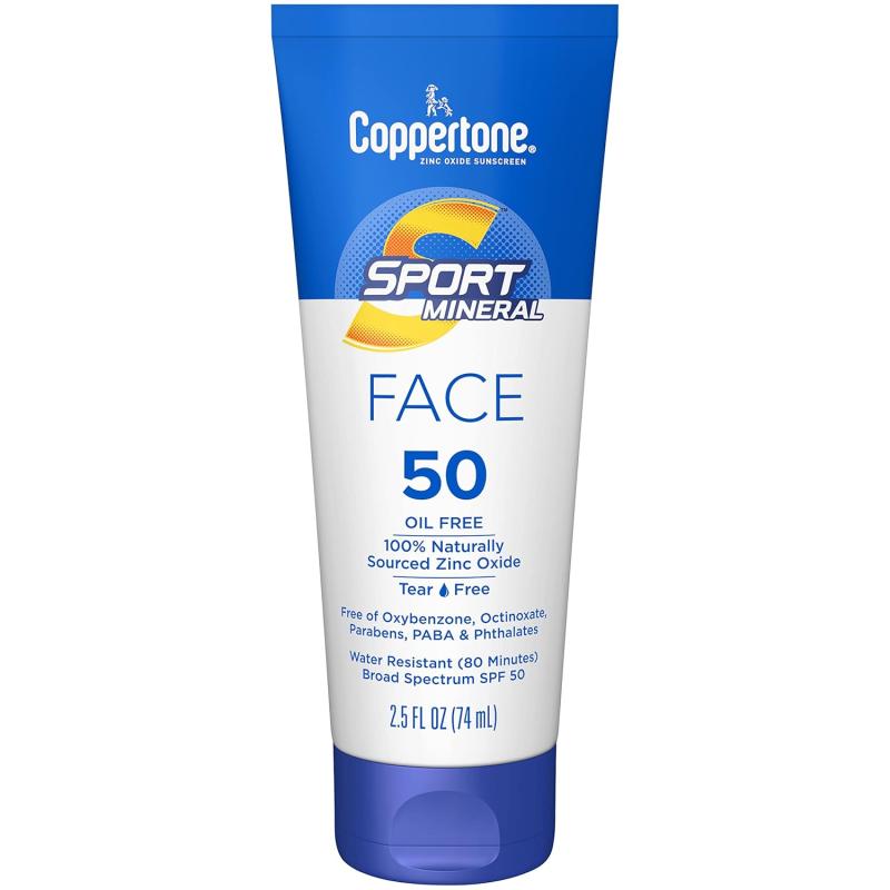 Coppertone Spf#50 Sport Mineral Face Zinc Oxide 2.5oz