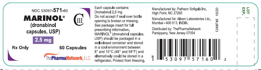 MARINOL CP 2.5MG 60            C3