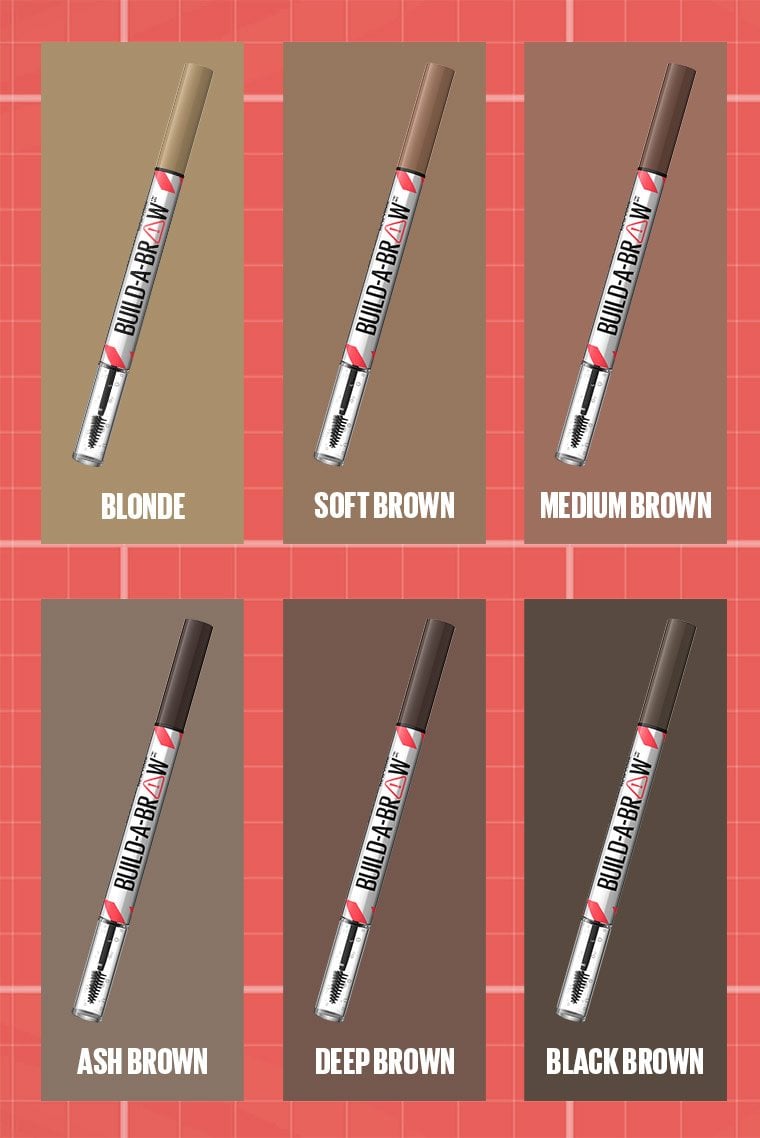 MAYBELLINE New York Build-A-Brow 2-in-1 Brow Pen and Sealing Gel Eye Makeup, 250 Blonde, 0.05 oz