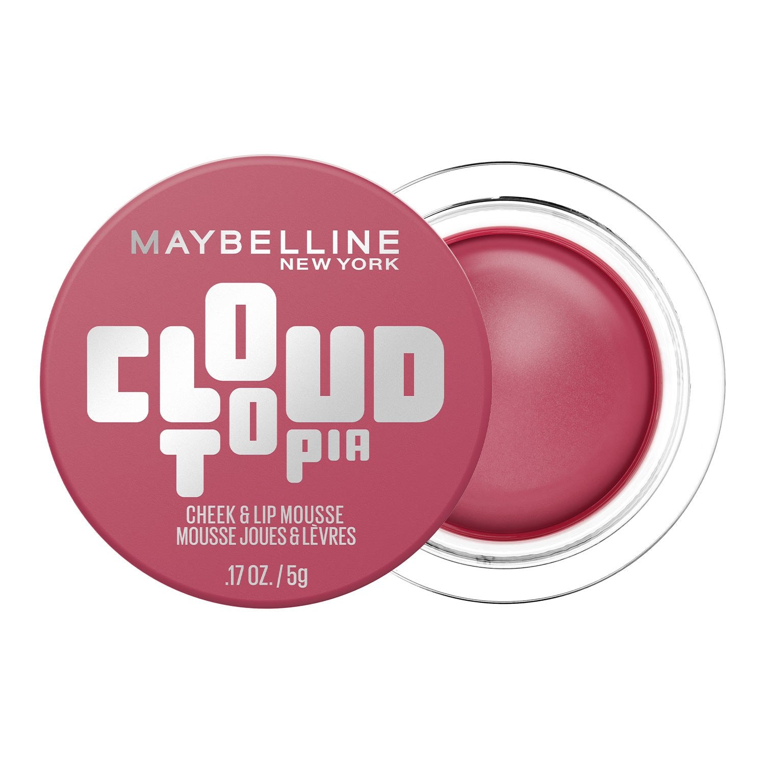 MAYBELLINE New York Cloudtopia Cheek & Lip Mousse Blush, Twilight Berry, 0.17 oz