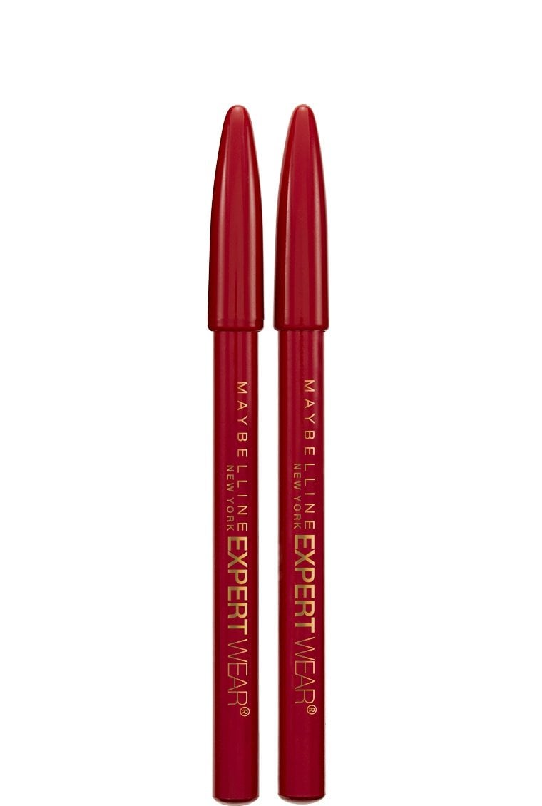MAYBELLINE New York Expert Wear Twin Brow & Eye Wood Pencil, 102 Dark Brown, 2 count