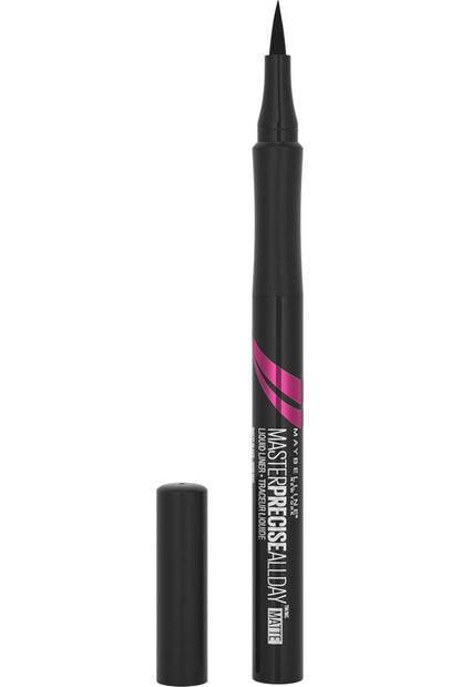 MAYBELLINE New York Master Precise All Day Liquid Eyeliner Makeup, 111 Brown, 0.034 oz