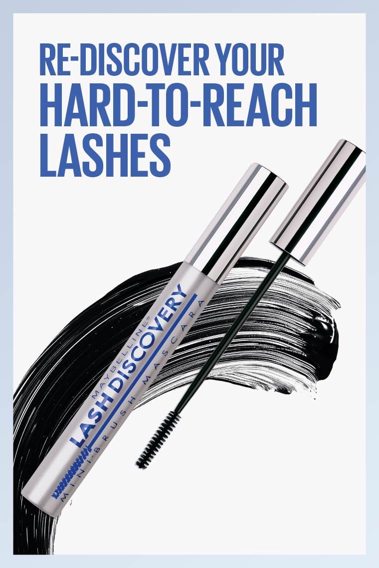 MAYBELLINE New York Lash Discovery Mini-Brush Washable Mascara Eye Makeup, 351 Very Back, 0.16 oz