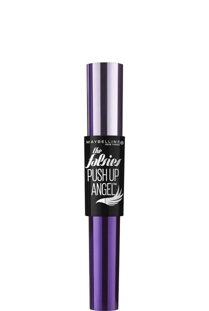 MAYBELLINE New York The Falsies Push Up Angel Washable Winged Mascara, 501 Blackest Black, 0.33 oz