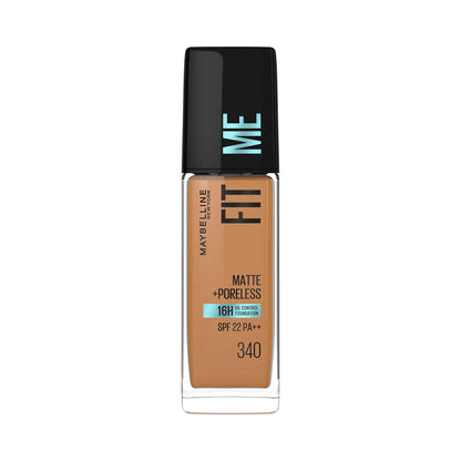 MAYBELLINE New York Fit Me Matte + Poreless Foundation Makeup, 340 Cappuccino, 1 oz