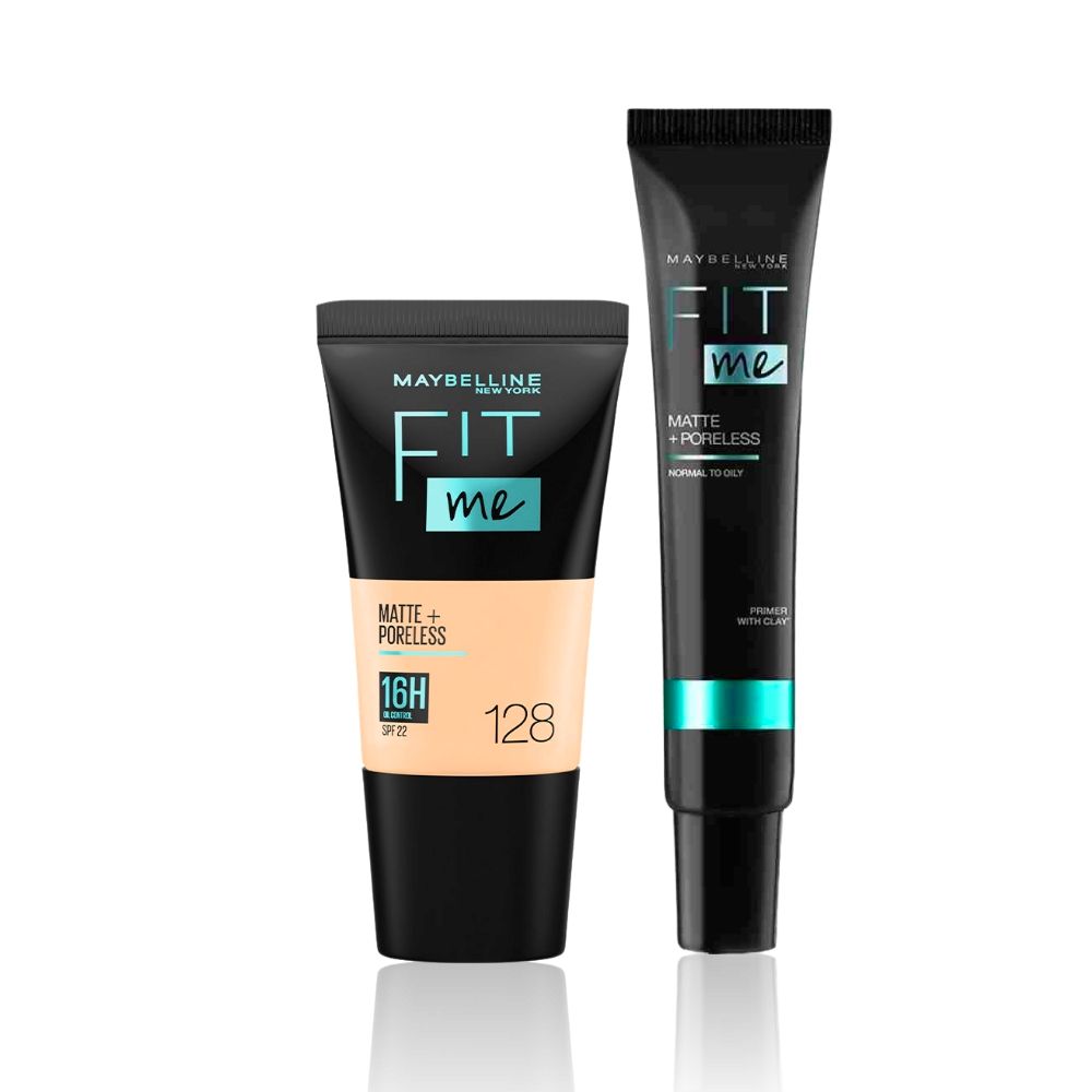 MAYBELLINE New York Fit Me Matte + Poreless Foundation Makeup, 115 Ivory, 1 oz