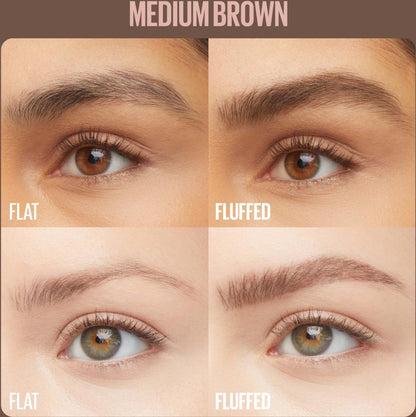 MAYBELLINE New York Superfluff Brow Mousse, 257 Medium Brown, 0.17 oz