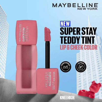 MAYBELLINE New York Super Stay Teddy Tint Liquid Lip Tint, Ribbon Tied, 0.17 oz
