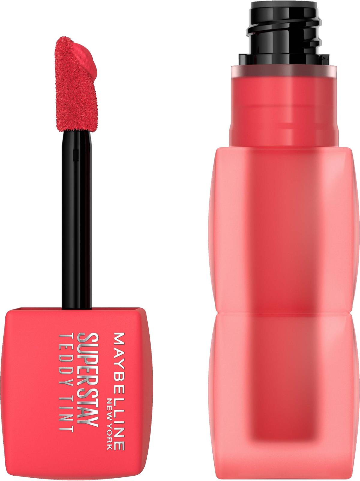 MAYBELLINE New York Super Stay Teddy Tint Liquid Lip Tint, July Forever, 0.17 oz