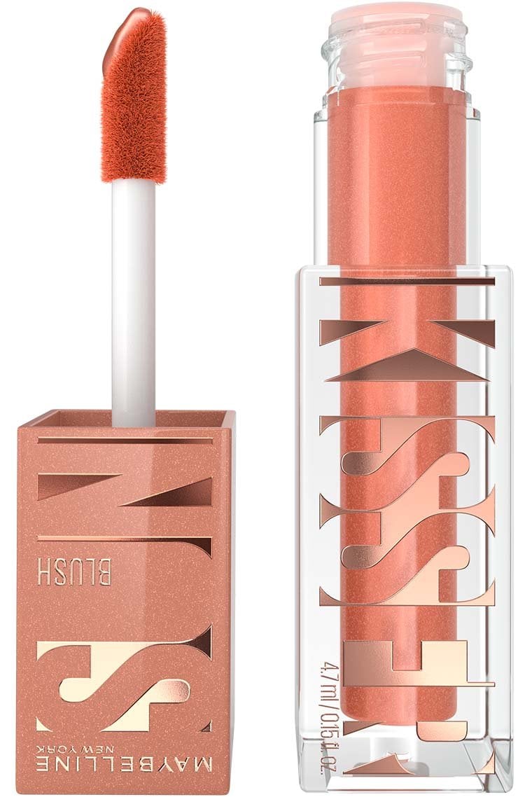 MAYBELLINE New York Sunkisser Multi-use Liquid Blush and Bronzer, 05 Blazing Blush, 0.23 oz