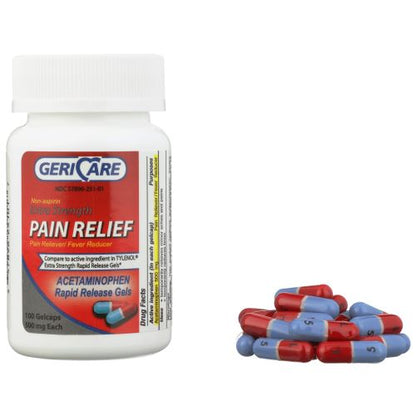 ACETAMIN 500MG TABLET 100CT GERI-CARE