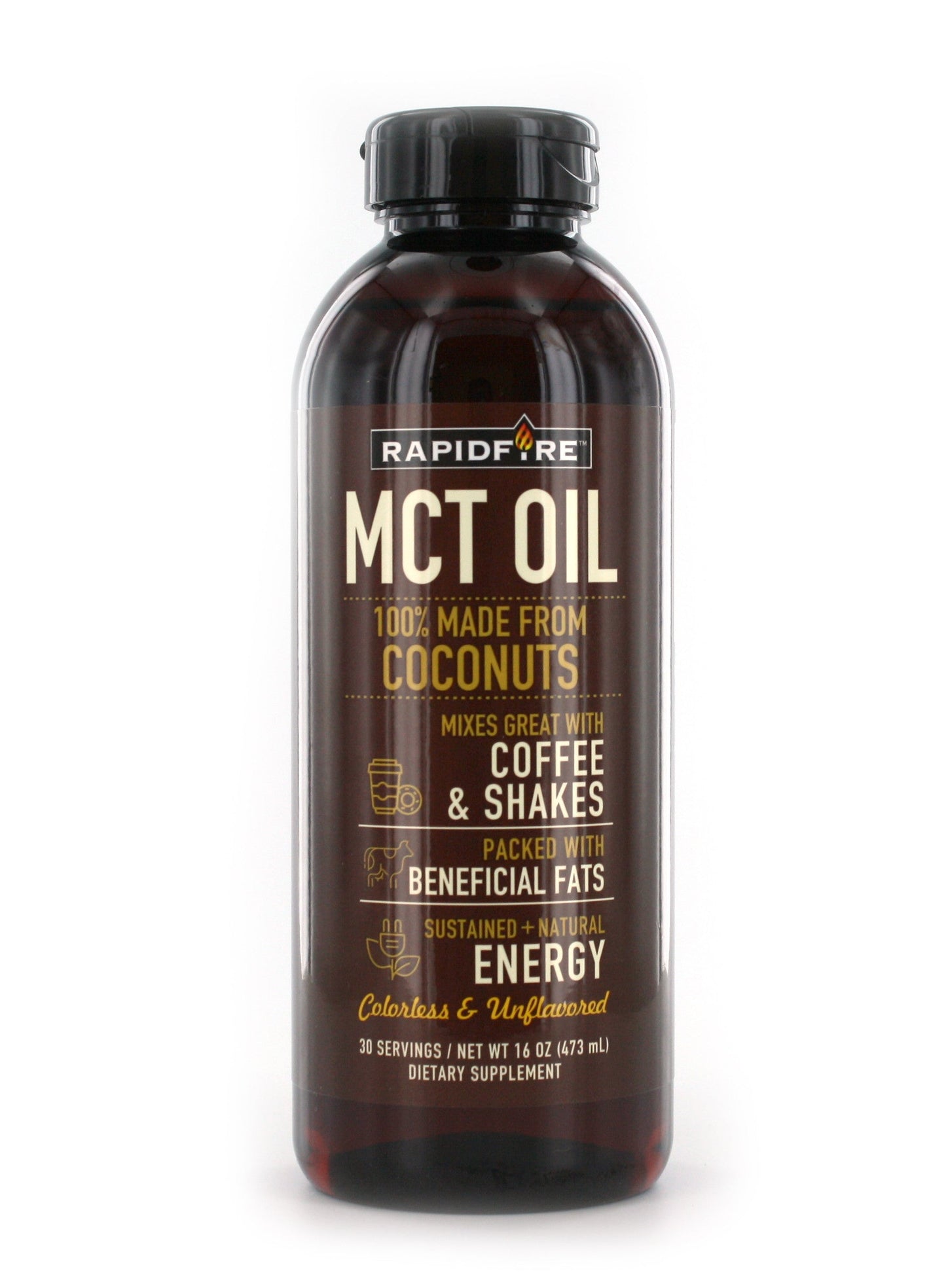 RAPID FIRE MCT OIL,100% COCONUT