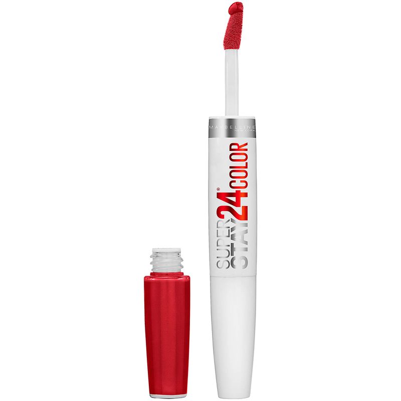 MAYBELLINE New York Super Stay 24 Hour Long-Lasting 2-Step Liquid Lipstick, Eternal Cherry, 0.78 oz