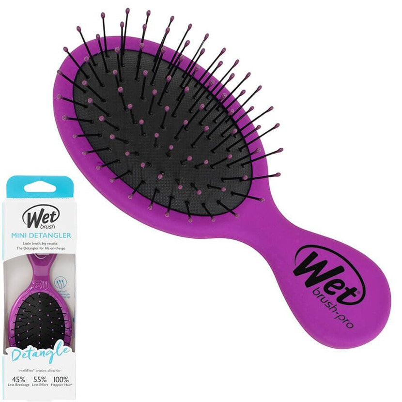 Wet Brush Mini Detangler Hair Brush - Frost Purple