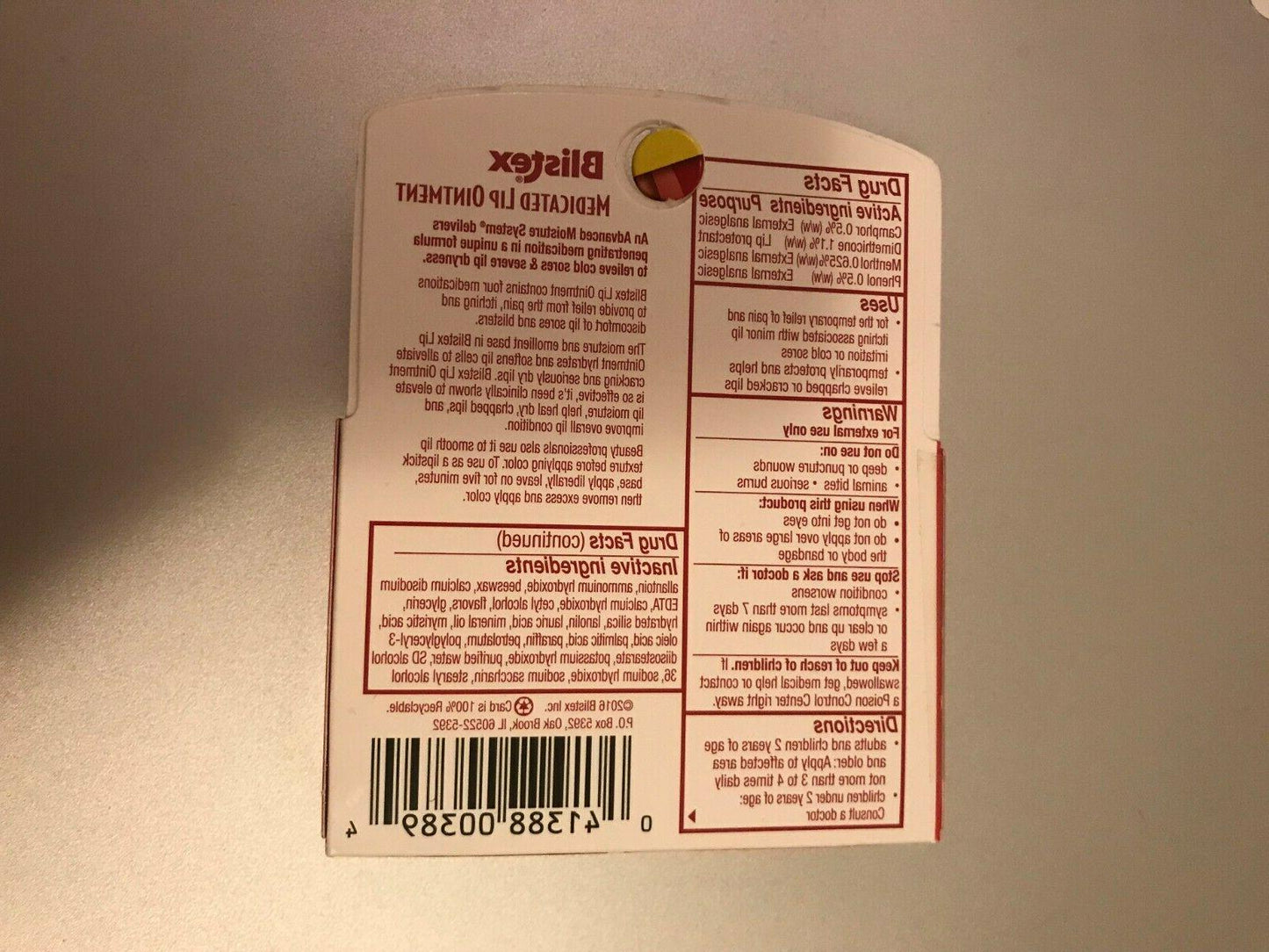 Blistex Medicated Lip Ointment 0.21oz Tube (12in)