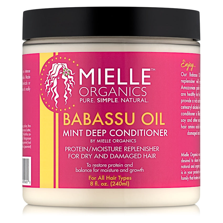 MIELLE Babassu & Mint Deep Conditioner, 8 oz