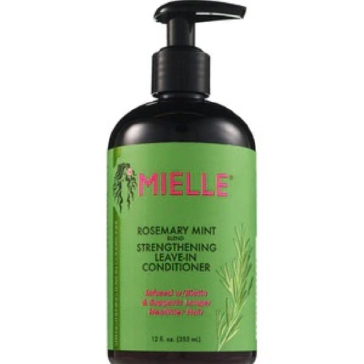 MIELLE Rosemary Mint Strengthening Leave-In Conditioner, 12 oz