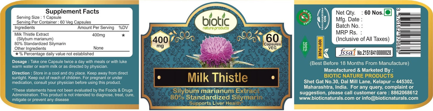 MILK THISTLE EXTRACT GC 150MG 60