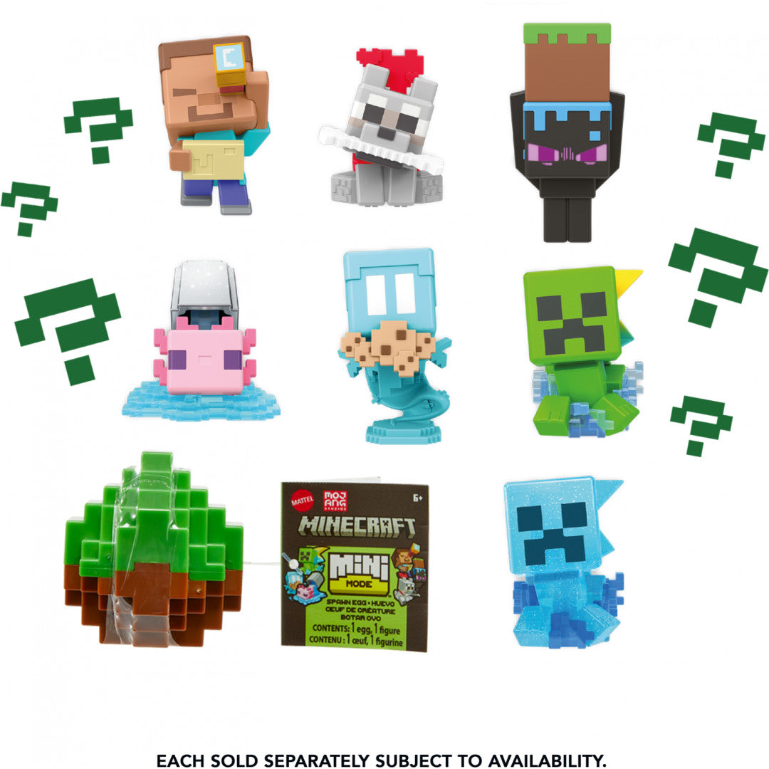 Minecraft Mini Mode Spawn Egg Action Figures, Assorted