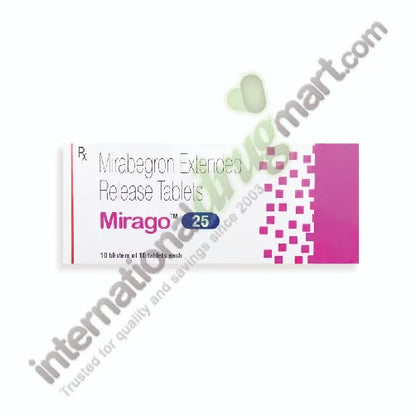 MIRABEGRON ER TB 25MG 90 1/D