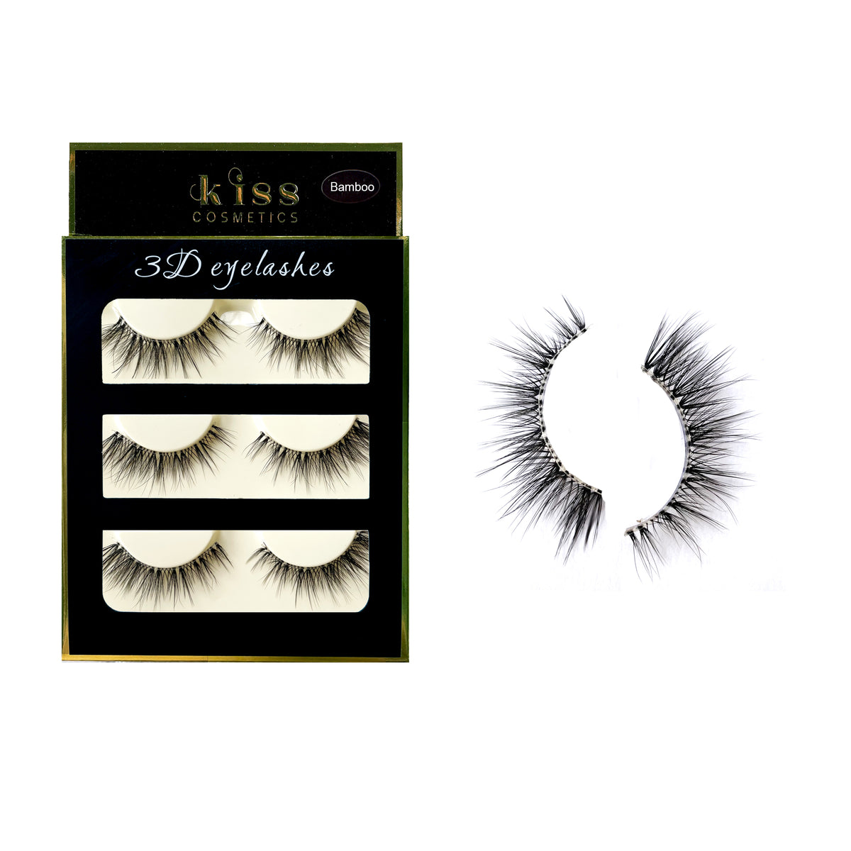 Kiss Vluxe Real Mink Lashes Champagne Pink
