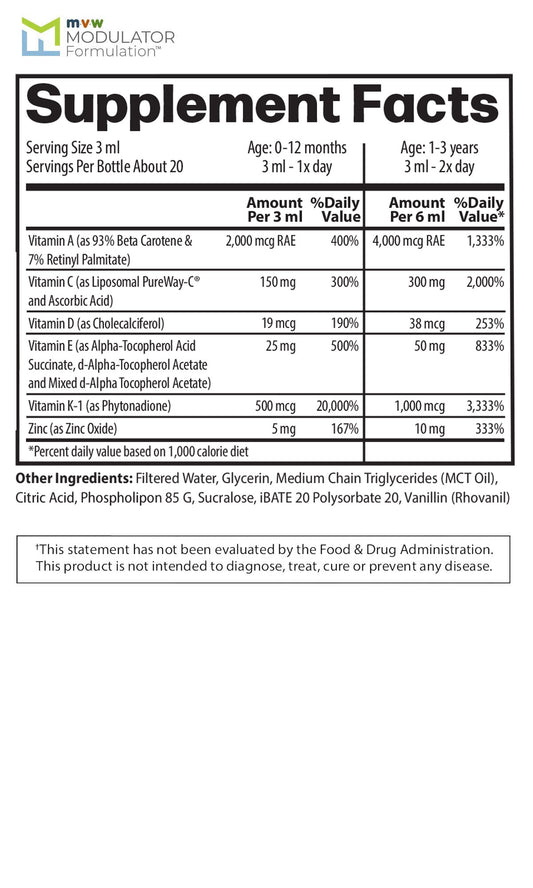MVW MF PEDIATRIC DRP MULT VIT LIQ 2X60ML