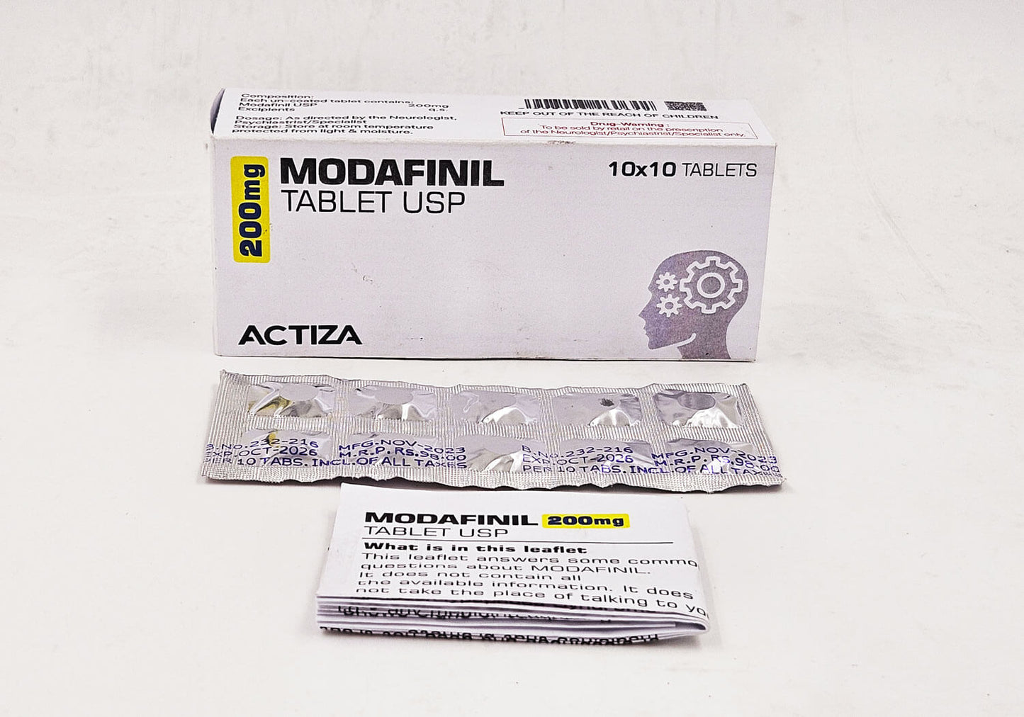 MODAFINIL TB 200MG 90 CPLT     C4