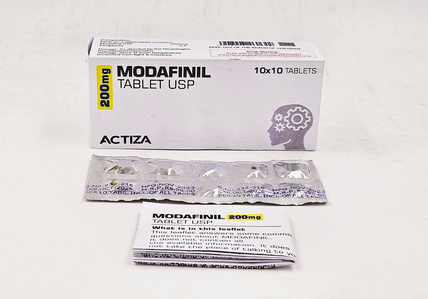 MODAFINIL TB 200MG 90 CPLT     C4