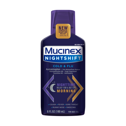 MUCINEX NIGHTSHIFT C/F LQ 180ML