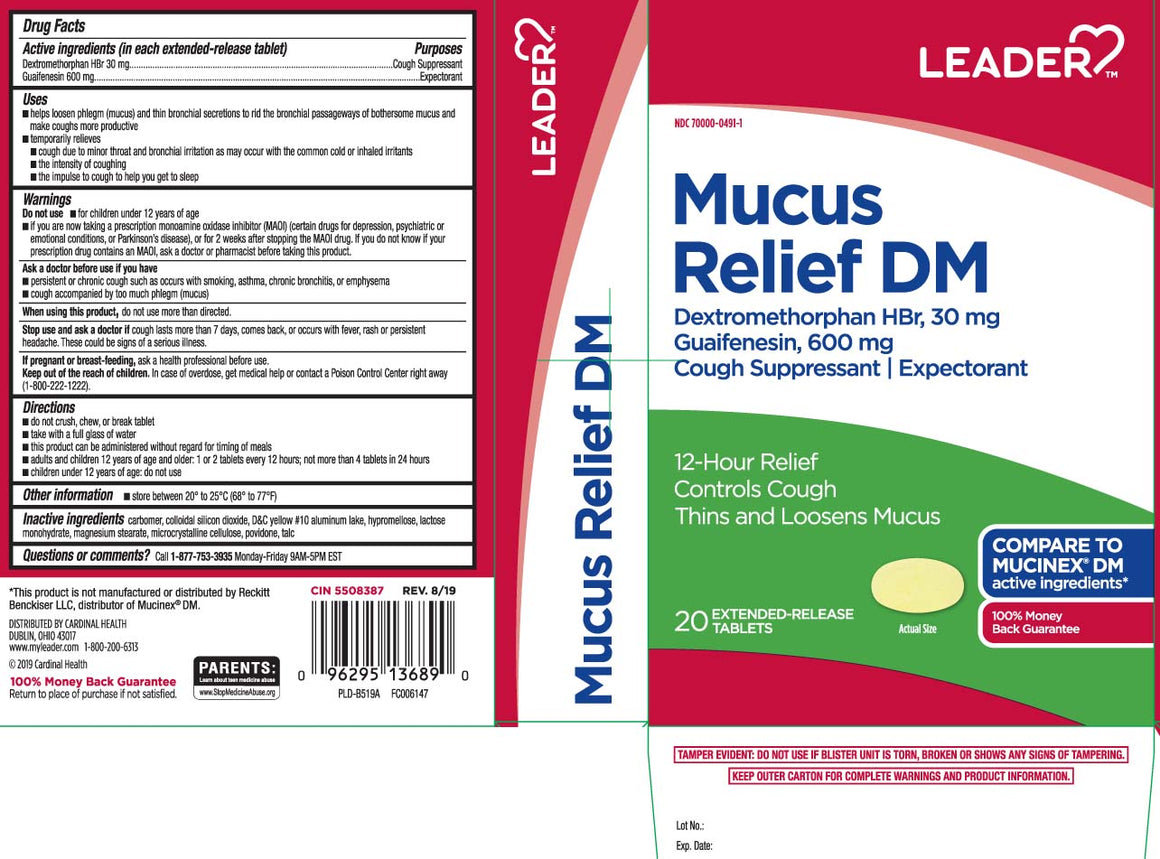LDR MUCUS RLF D TB 600-60MG 36 ER