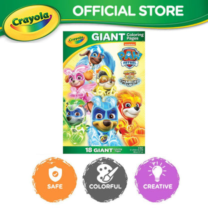 Crayola PAW Patrol Giant Coloring Pages, 18 pages