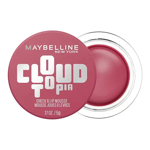 MAYBELLINE New York Cloudtopia Cheek & Lip Mousse Blush, Pink Daydream, 0.17 oz
