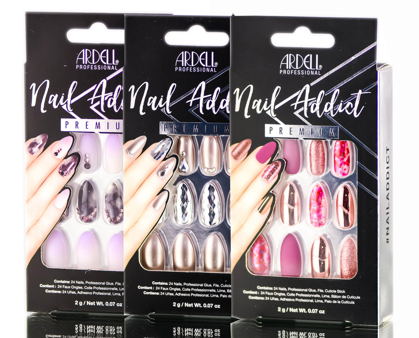 Ardell Nail Addict Sun Kissed Artificial Nail Set - Sun Dial