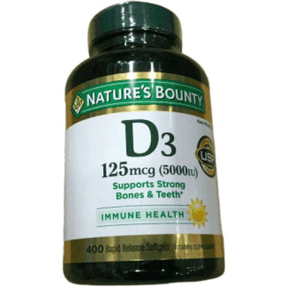 VIT D-3 5000 IU SOFTGEL 240CT NAT BOUNTY
