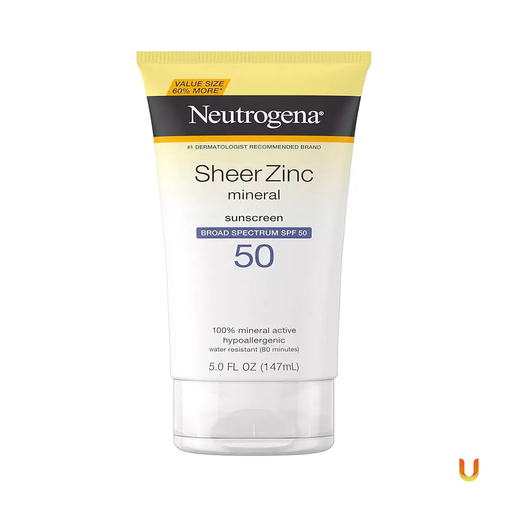 Neutrogena Sheer Zinc Spf#50 Dry Touch Face Sunscreen 2oz