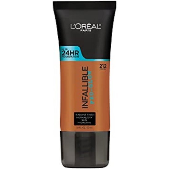 L'ORÉAL PARIS Infallible Pro-Glow Foundation, 212 Cocoa, 1 fl. oz.