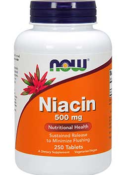 NIACIN 500 MG TR TAB 250